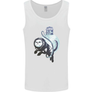 Space Astronaut Cat Funny Mens Vest Tank Top White