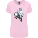 Space Astronaut Cat Funny Womens Wider Cut T-Shirt Light Pink