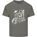 Space Biker Astronaut on a Motorcycle Space Kids T-Shirt Childrens Charcoal
