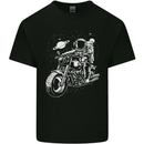 Space Biker Astronaut on a Motorcycle Space Mens Cotton T-Shirt Tee Top Black