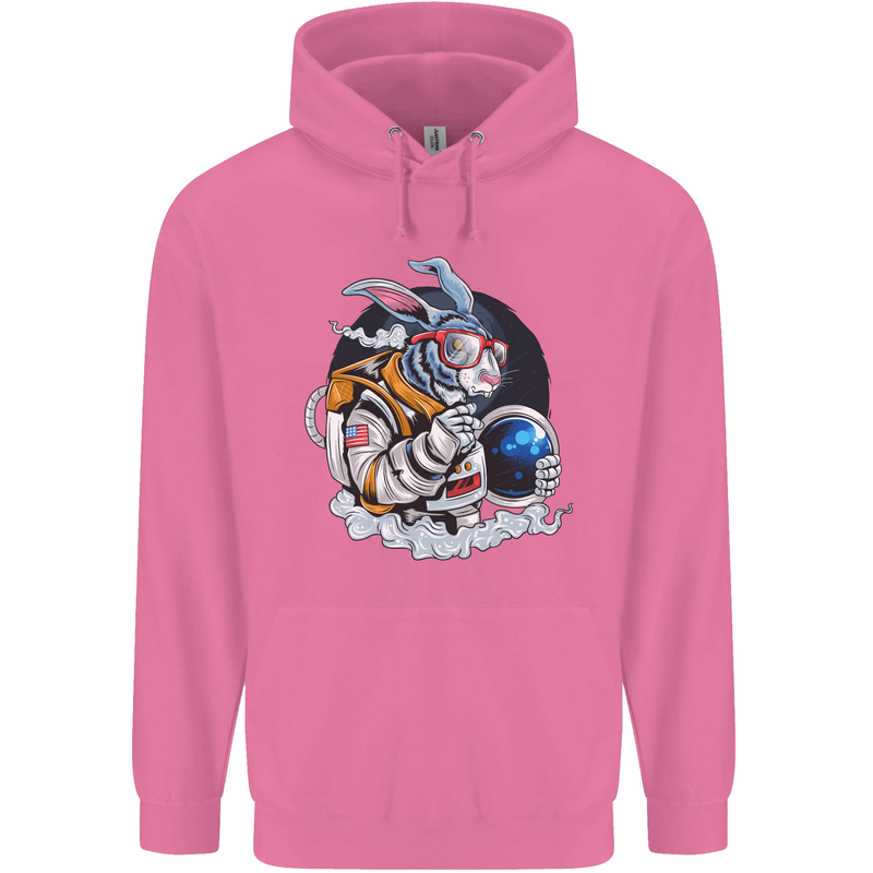 Space Bunny Funny Astronaut Space Rabbit Childrens Kids Hoodie Azalea