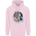 Space Bunny Funny Astronaut Space Rabbit Childrens Kids Hoodie Light Pink