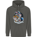 Space Bunny Funny Astronaut Space Rabbit Childrens Kids Hoodie Storm Grey