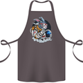 Space Bunny Funny Astronaut Space Rabbit Cotton Apron 100% Organic Dark Grey