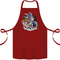Space Bunny Funny Astronaut Space Rabbit Cotton Apron 100% Organic Maroon