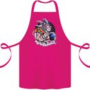 Space Bunny Funny Astronaut Space Rabbit Cotton Apron 100% Organic Pink