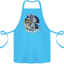 Space Bunny Funny Astronaut Space Rabbit Cotton Apron 100% Organic Turquoise