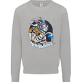 Space Bunny Funny Astronaut Space Rabbit Kids Sweatshirt Jumper Sports Grey