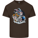 Space Bunny Funny Astronaut Space Rabbit Kids T-Shirt Childrens Chocolate