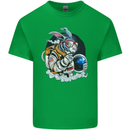 Space Bunny Funny Astronaut Space Rabbit Kids T-Shirt Childrens Irish Green