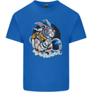 Space Bunny Funny Astronaut Space Rabbit Kids T-Shirt Childrens Royal Blue