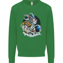 Space Bunny Funny Astronaut Space Rabbit Mens Sweatshirt Jumper Irish Green