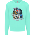 Space Bunny Funny Astronaut Space Rabbit Mens Sweatshirt Jumper Peppermint