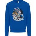 Space Bunny Funny Astronaut Space Rabbit Mens Sweatshirt Jumper Royal Blue