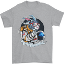 Space Bunny Funny Astronaut Space Rabbit Mens T-Shirt Cotton Gildan Sports Grey
