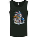 Space Bunny Funny Astronaut Space Rabbit Mens Vest Tank Top Black