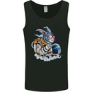 Space Bunny Funny Astronaut Space Rabbit Mens Vest Tank Top Black