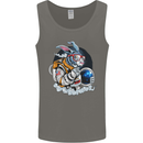 Space Bunny Funny Astronaut Space Rabbit Mens Vest Tank Top Charcoal