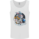 Space Bunny Funny Astronaut Space Rabbit Mens Vest Tank Top White