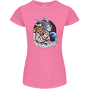 Space Bunny Funny Astronaut Space Rabbit Womens Petite Cut T-Shirt Azalea