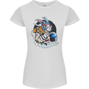 Space Bunny Funny Astronaut Space Rabbit Womens Petite Cut T-Shirt White