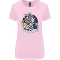 Space Bunny Funny Astronaut Space Rabbit Womens Wider Cut T-Shirt Light Pink