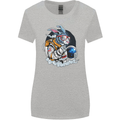 Space Bunny Funny Astronaut Space Rabbit Womens Wider Cut T-Shirt Sports Grey