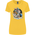 Space Bunny Funny Astronaut Space Rabbit Womens Wider Cut T-Shirt Yellow
