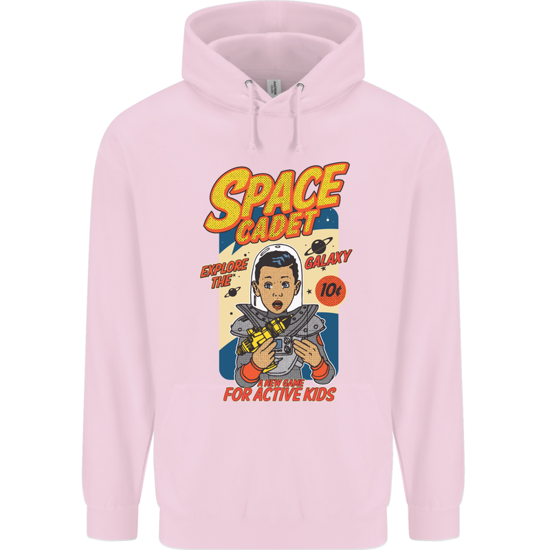 Space Cadet Explore the Galaxy Astronaut Childrens Kids Hoodie Light Pink