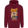 Space Cadet Explore the Galaxy Astronaut Childrens Kids Hoodie Maroon