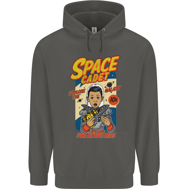 Space Cadet Explore the Galaxy Astronaut Childrens Kids Hoodie Storm Grey