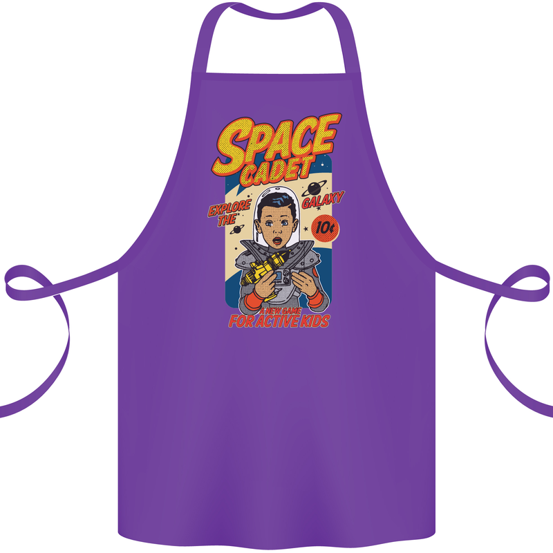 Space Cadet Explore the Galaxy Astronaut Cotton Apron 100% Organic Purple