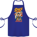 Space Cadet Explore the Galaxy Astronaut Cotton Apron 100% Organic Royal Blue