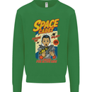 Space Cadet Explore the Galaxy Astronaut Kids Sweatshirt Jumper Irish Green