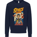 Space Cadet Explore the Galaxy Astronaut Kids Sweatshirt Jumper Navy Blue