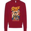 Space Cadet Explore the Galaxy Astronaut Kids Sweatshirt Jumper Red