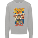 Space Cadet Explore the Galaxy Astronaut Kids Sweatshirt Jumper Sports Grey