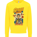 Space Cadet Explore the Galaxy Astronaut Kids Sweatshirt Jumper Yellow