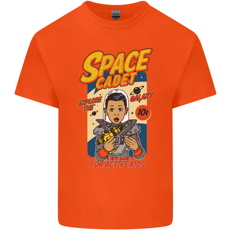 Space Cadet Explore the Galaxy Astronaut Kids T-Shirt Childrens Orange