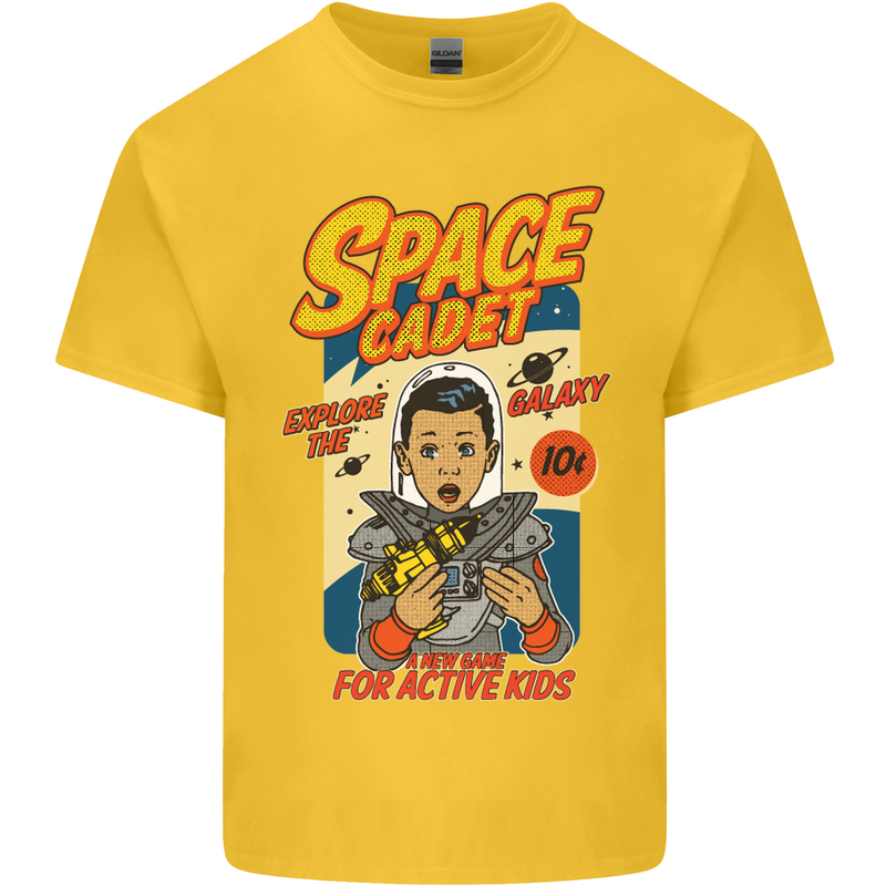 Space Cadet Explore the Galaxy Astronaut Kids T-Shirt Childrens Yellow