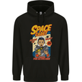 Space Cadet Explore the Galaxy Astronaut Mens 80% Cotton Hoodie Black