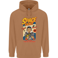 Space Cadet Explore the Galaxy Astronaut Mens 80% Cotton Hoodie Caramel Latte