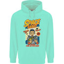 Space Cadet Explore the Galaxy Astronaut Mens 80% Cotton Hoodie Peppermint