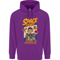 Space Cadet Explore the Galaxy Astronaut Mens 80% Cotton Hoodie Purple