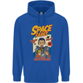 Space Cadet Explore the Galaxy Astronaut Mens 80% Cotton Hoodie Royal Blue