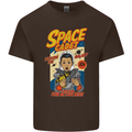 Space Cadet Explore the Galaxy Astronaut Mens Cotton T-Shirt Tee Top Dark Chocolate