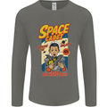 Space Cadet Explore the Galaxy Astronaut Mens Long Sleeve T-Shirt Charcoal