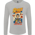 Space Cadet Explore the Galaxy Astronaut Mens Long Sleeve T-Shirt Sports Grey