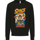 Space Cadet Explore the Galaxy Astronaut Mens Sweatshirt Jumper Black