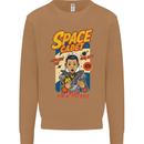 Space Cadet Explore the Galaxy Astronaut Mens Sweatshirt Jumper Caramel Latte